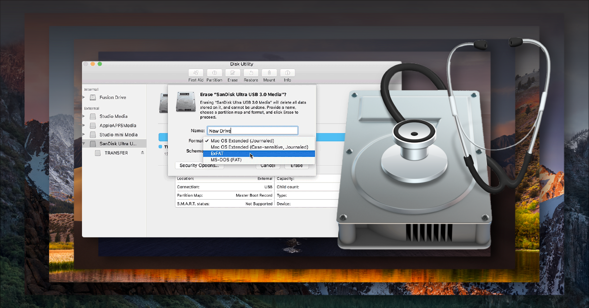 windows format usb for mac and pc